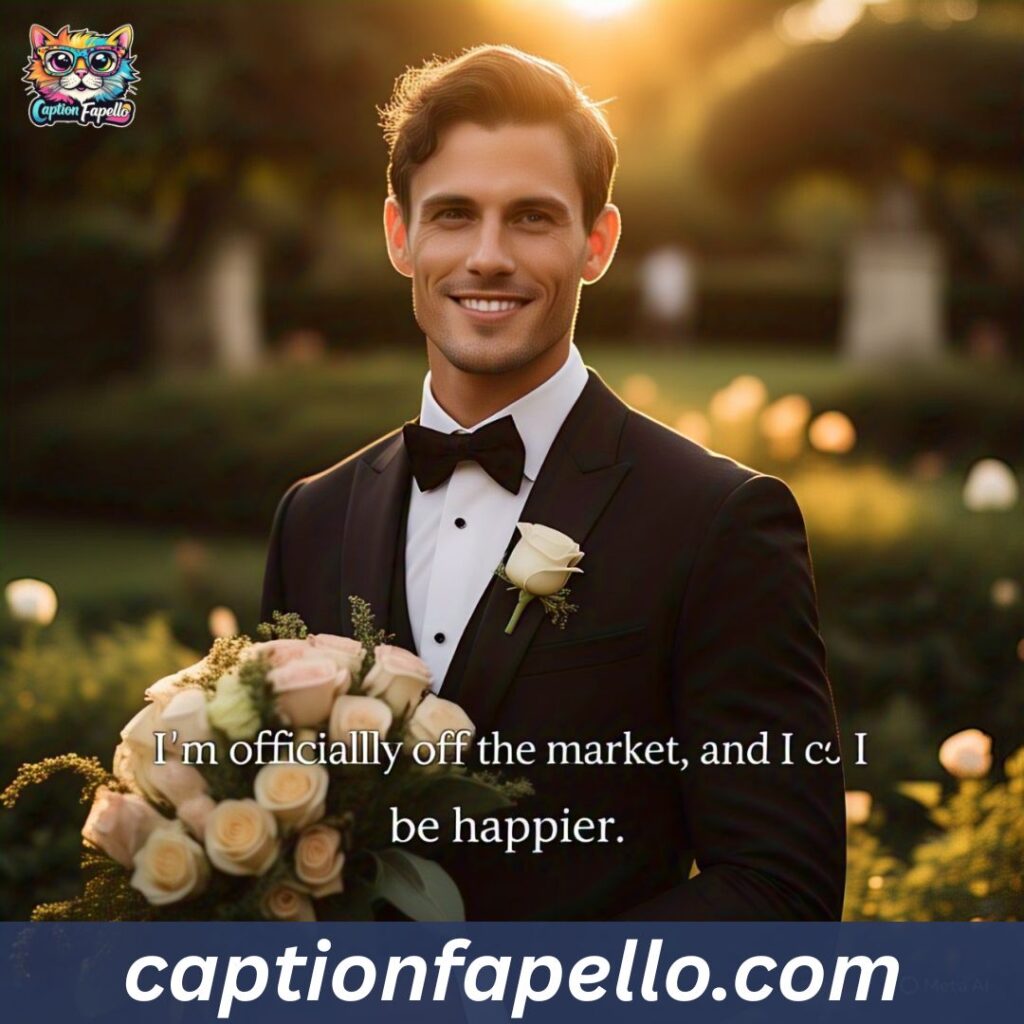 Groom Wedding Captions for Instagram 🤵