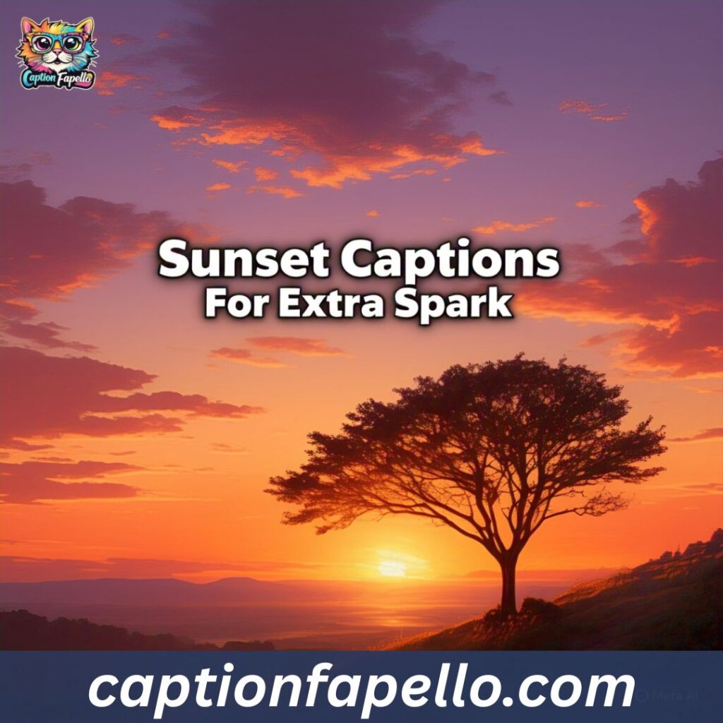 Sunset Captions For Extra Spark