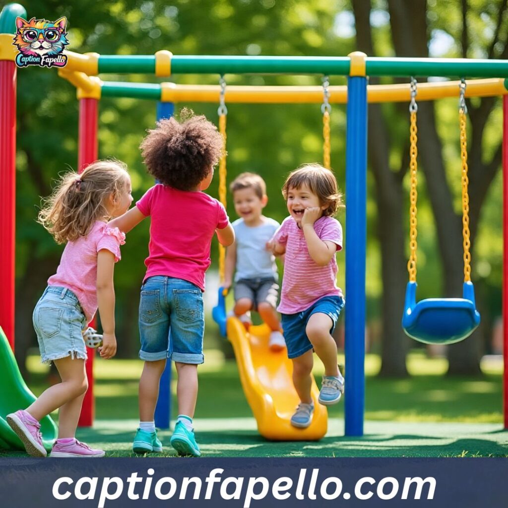Best Caption for Kids Playing Together