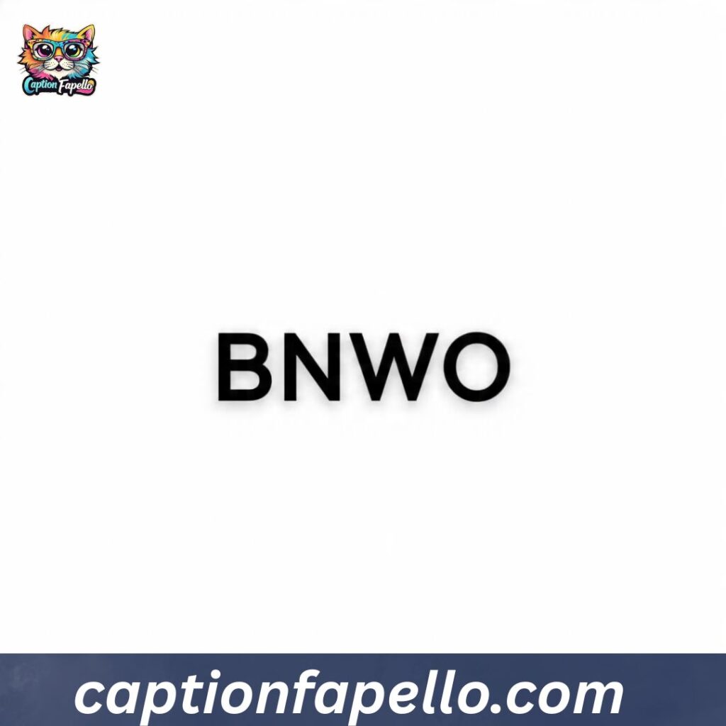 Minimal Yet Powerful BNWO Caption